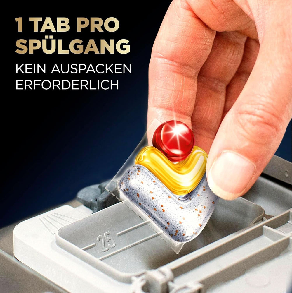 Finish Ultimate plus Infinity Shine Citrus Dishwasher Tabs – Tabs für die Spülmaschine, Intensivreinigung – 105 Kapseln, Zitrone Naty Shop