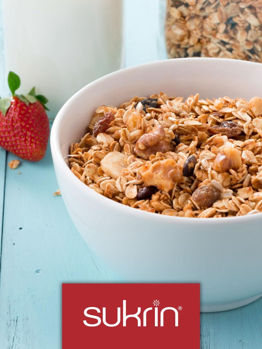 Sukrin Erythritol, natürliche Alternative zu Zucker ohne Kalorien, 1 Packung, 500 Gramm Süßstoffe Naty Shop