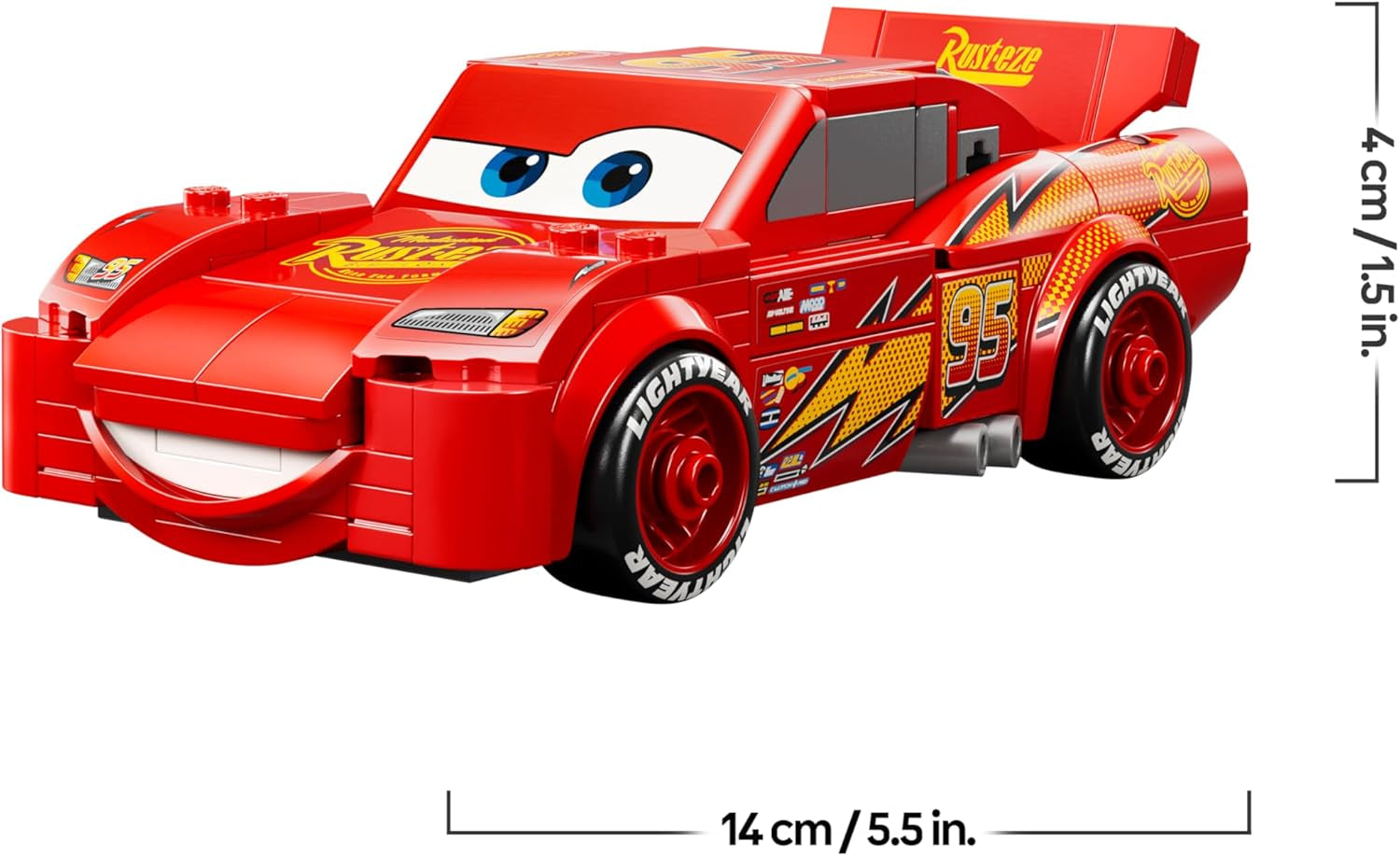 LEGO Speed Champions | Lightning McQueen - Spielzeug zu Cars von Disney Pixar - DIY Deko für Kinderzimmer - Auto Spielset - Kreatives Geschenk für Mädchen, Jungen und Autofans ab 9 Jahren - 77255