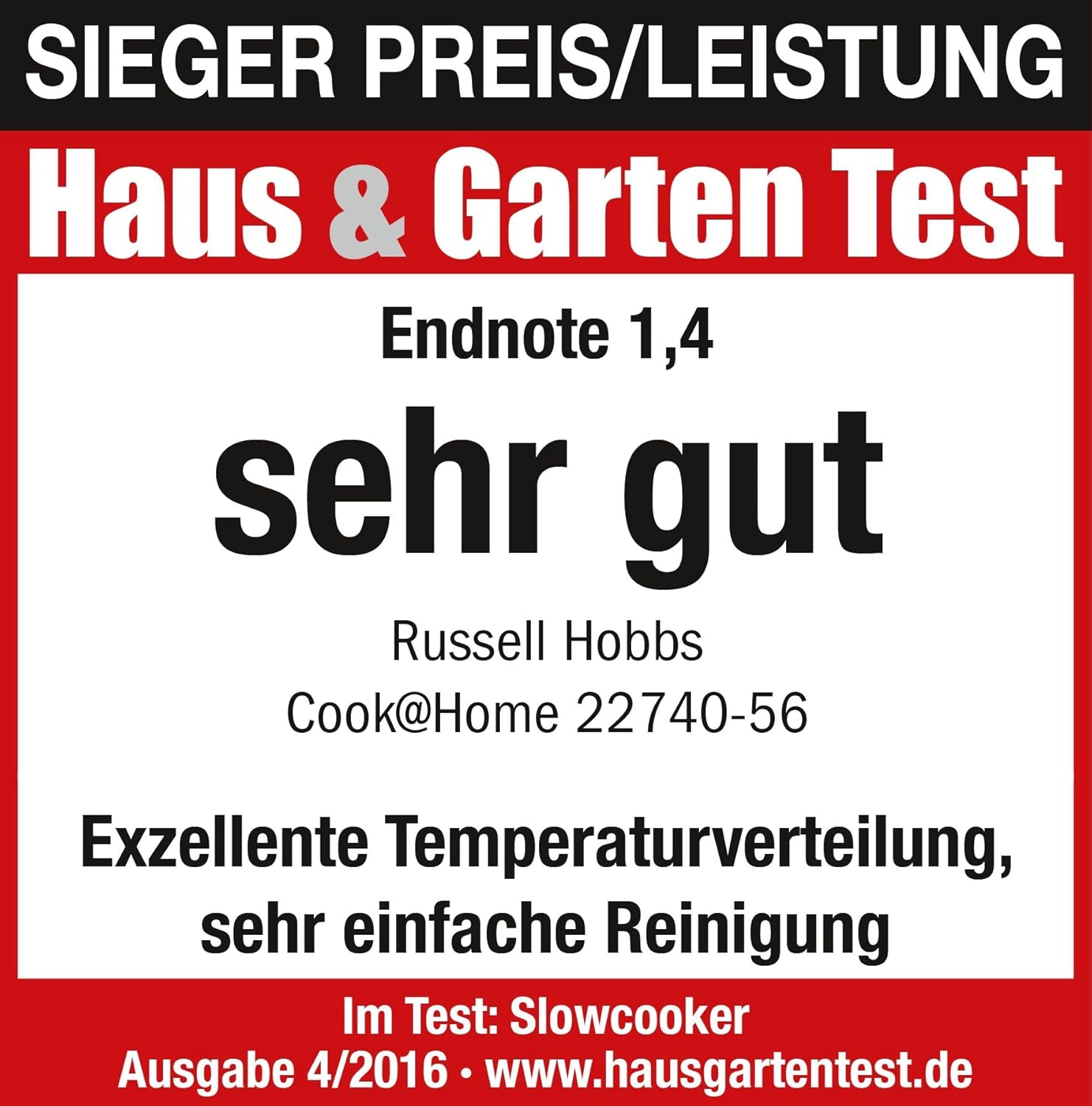 Russell Hobbs Slow Cooker, 3,5 Liter antihaftbeschichtet, Edelstahl, 3 Temperatureinstellungen und Warmhaltefunktion, 160 W Slow Cooker Naty Shop