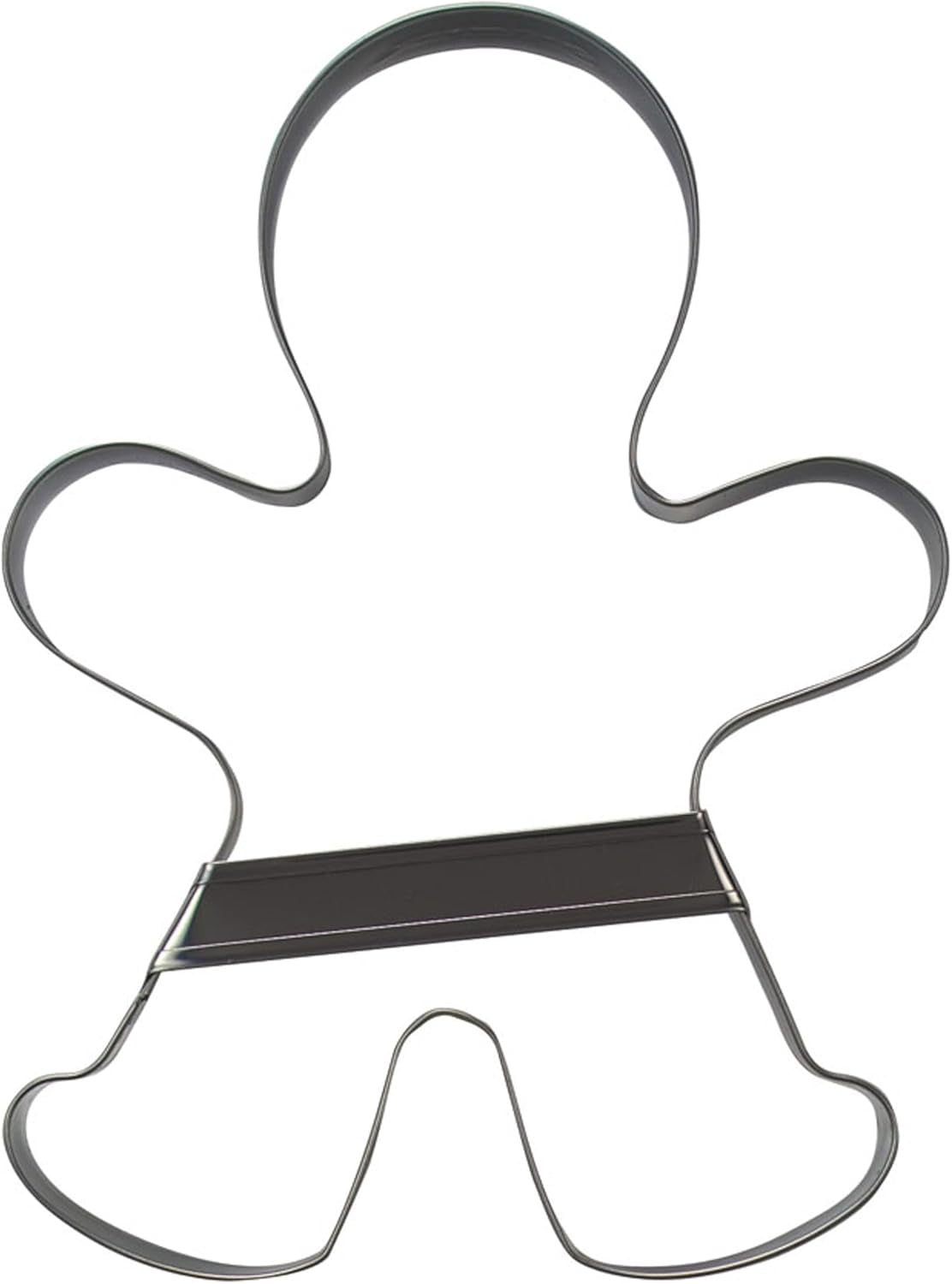Städter 041332 Formă de biscuiți Omuleț de turtă dulce, oțel inoxidabil, argintiu, 20,5 cm