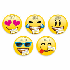 HALLO Mini-Schokoladen-Emoticons | 164 g | Ca. 27 coole Emoticons in verschiedenen Designs, hergestellt aus feinster Vollmilchschokolade | Schokoladengeschenk für Kinder | Zur Dekoration (2er Pack)