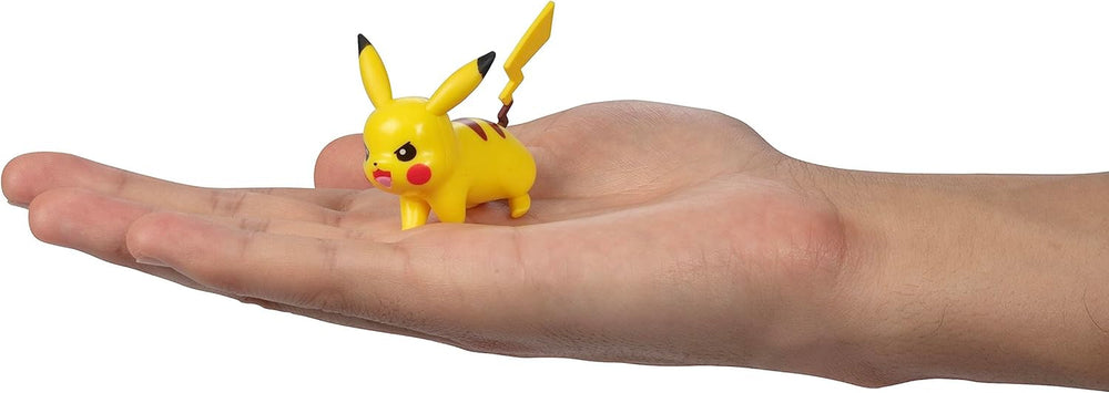 Bereit für den Pokémon-Kampf! 6-teiliges Figurenset – 11,4 cm Ash & Launching Pikachu, 5,1 cm Charmander, Rowlet, Piplup, Zorua – Offiziell lizenziert – Ostergeschenk für Kinder, Jungen, Mädchen. Actionfiguren Naty Shop