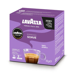 Lavazza, A Modo Mio Soave 256 Kaffeekapseln, für einen leichten und eleganten Espresso mit aromatischen Noten von Blumen, 100% Arabica, Intensität 5/13, mittlere Röstung, 16 Packungen mit je 16