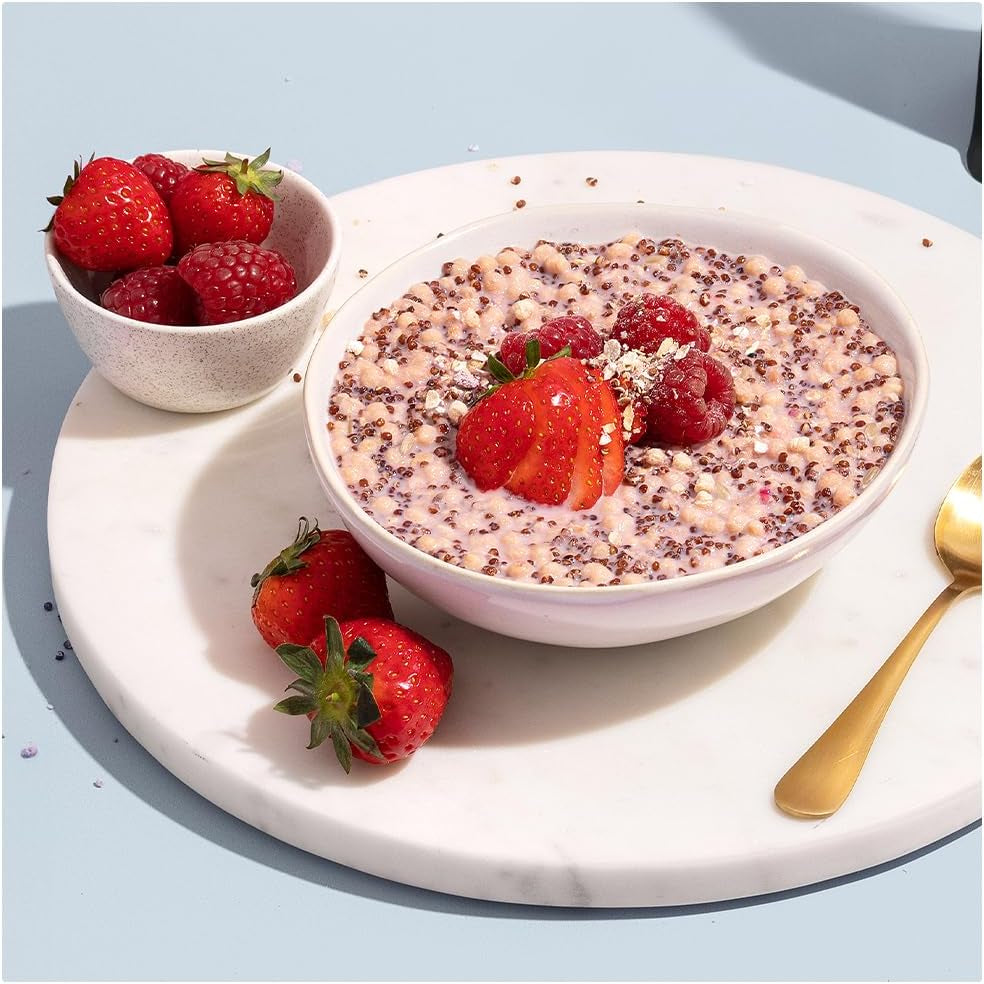 Protein funktioniert | Superfood-Frühstück – GOLD Innovation, preisgekröntes Müsli, Proteinmüsli, nährstoffreich mit Getreide, Samen und Hafer, reich an Ballaststoffen, Apfel und Zimt, 10 Portionen, 600 g