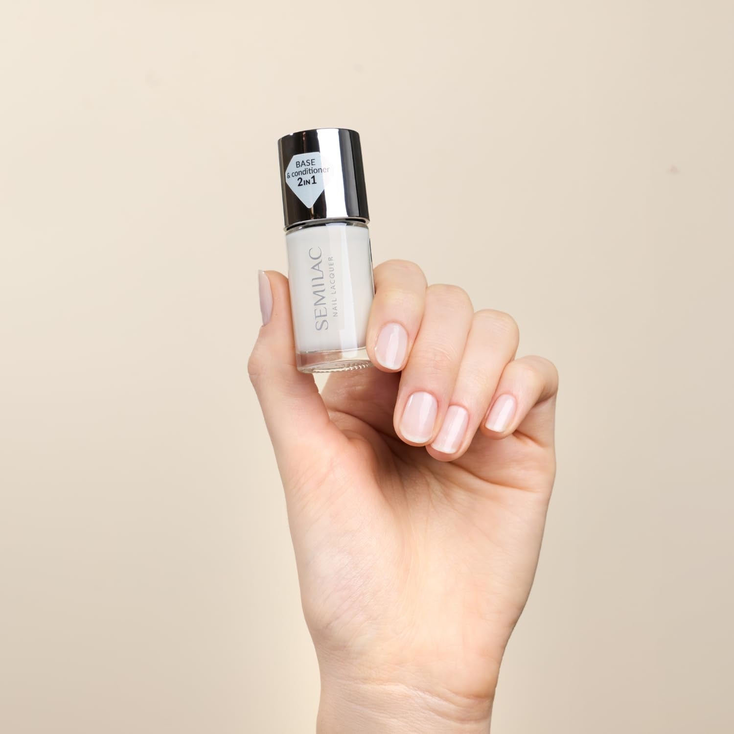 Glättende Basis Semilac 9 ml – Glättende Basis für klassischen, ausgleichenden, stärkenden und selbstnivellierenden Nagellack