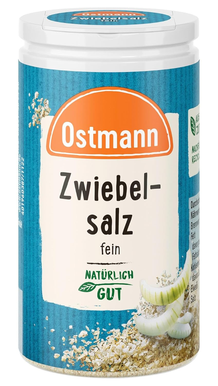 Ostmann Gewürze - Zwiebelsalz | Nachfüllbare & recycelbare Verpackung | 60 g in der Streudose