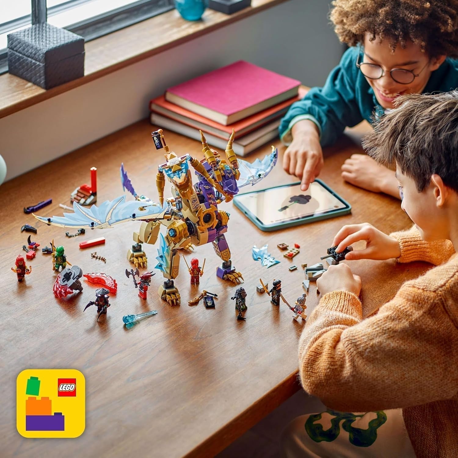 LEGO NINJAGO Lightbow Dragon – Spielzeug mit 8 Minifiguren und einem Spinjitzu-Rad – interaktives Ninja-Konstruktionsspielzeug für Jungen und Mädchen ab 9 Jahren – Geschenkidee für Fans 71836 Bausets Besuchen Sie den LEGO-Store