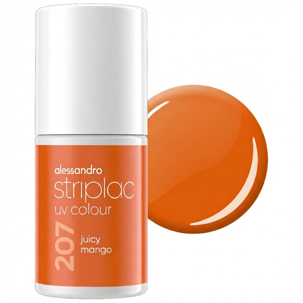 UV-Nagellack alessandro Striplac Coral Sunshine – Zart und langanhaltend – Einfache Entfernung dank der Entfernungstechnologie – Vegan und tierversuchsfrei – 8 ml