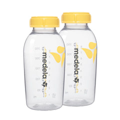 Medela Babyflaschen zur Aufbewahrung von Muttermilch | BPA-frei | Packung mit 2 × 250 ml Babynahrung und Stillzubehör Naty Shop