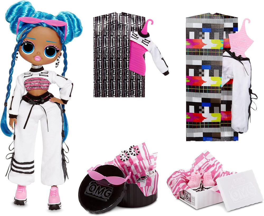 LOL Surprise OMG Fashion Doll 2er-Pack ROLLER CHICK & CHILLAX - Exklusive Puppen mit 40 Überraschungen inkl. Outfits und Accessoires - 2-in-1 Verpackungs-Spielset - Serie 3 - Für Kinder ab 4 Jahren