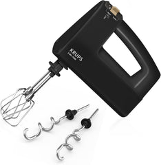 Krups 3Mix 7000 Handmixer 60 Jahre Special Edition, 500 Watt, Knet- Und Rührhaken Aus Edelstahl, Langes Netzkabel, Zubehörtasche, F6085811, Schwarz/Kupfer Kitchen Naty Shop 3 Mix 7000 F60858