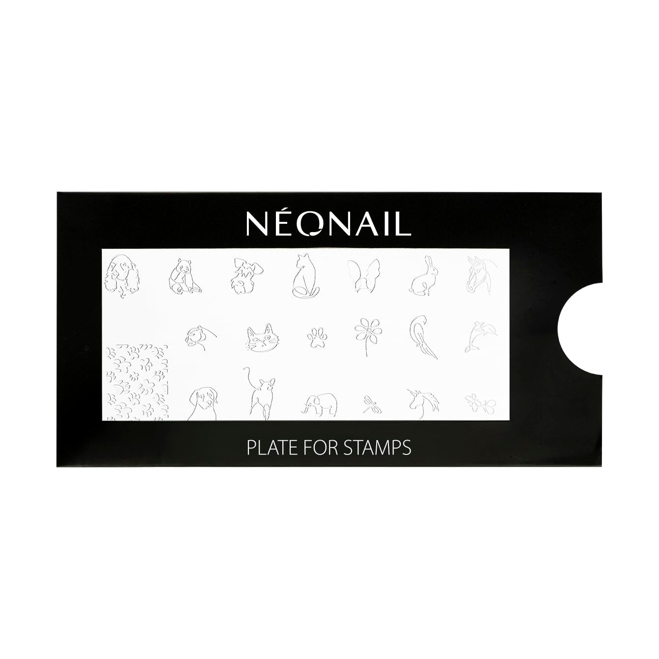 NÉONAIL Nagel Stempel Mit Schaber - Nägel Selber Machen - Nail Art Stamper - Nageldesign Für Nagel Schablone - French Nails Stempel - Silikon Nagelstempel