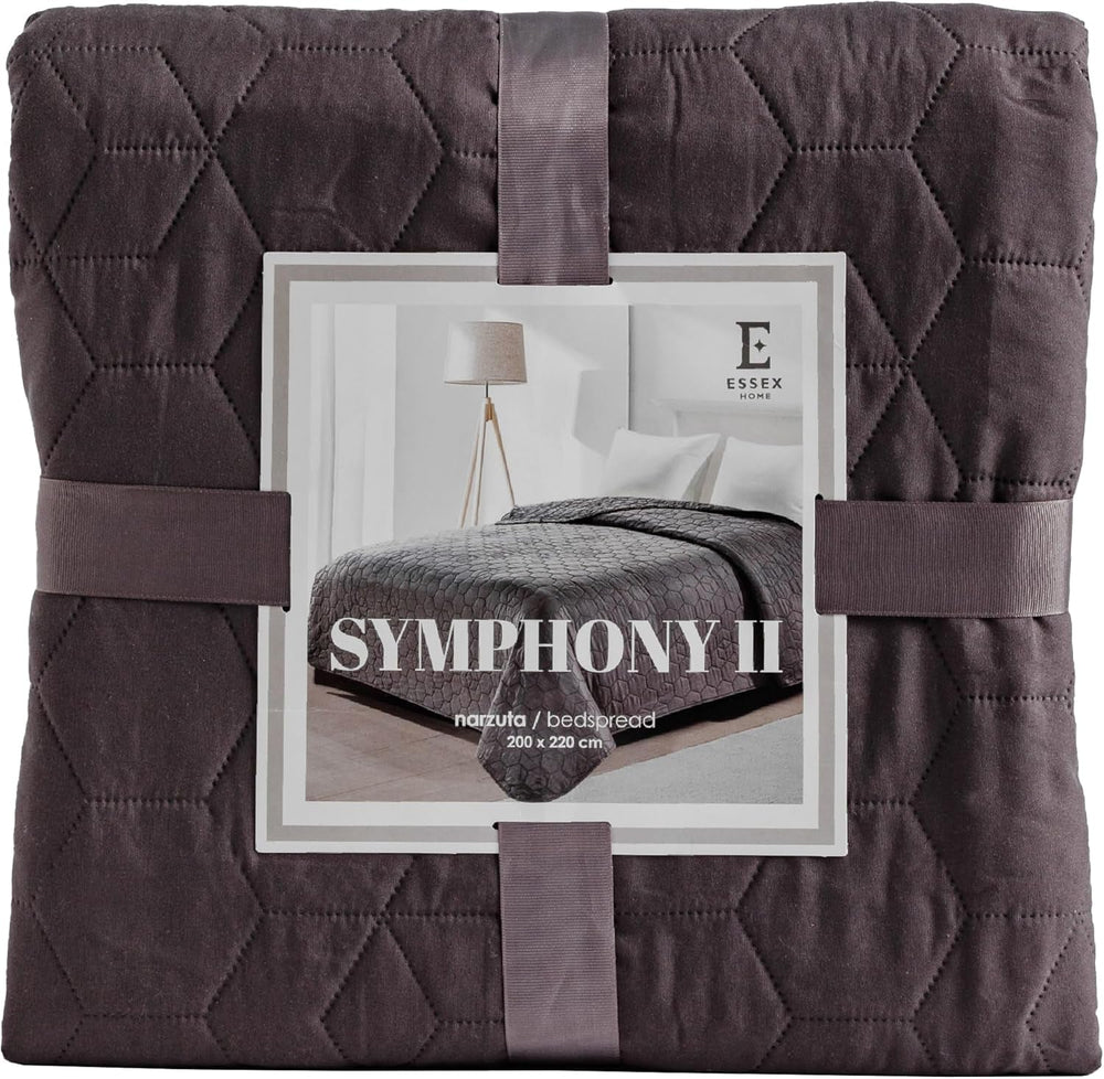 ESSEX - Cuvertură de pat 200 X 220 cm, ideală pentru dormitor, cuvertură de pat moale și confortabilă, matlasare modernă - Botanică, verde Paturi si Cuverturi Besuche den ESSEX-Store Gri (Simfonie) 200 X 220 Cm