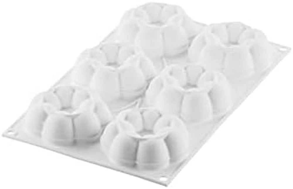 Silikomart, Silikon-Trüffelkronenform Ø 8,2 x H 2,9 cm, 6 Mulden, 90 ml Kitchen Naty Shop