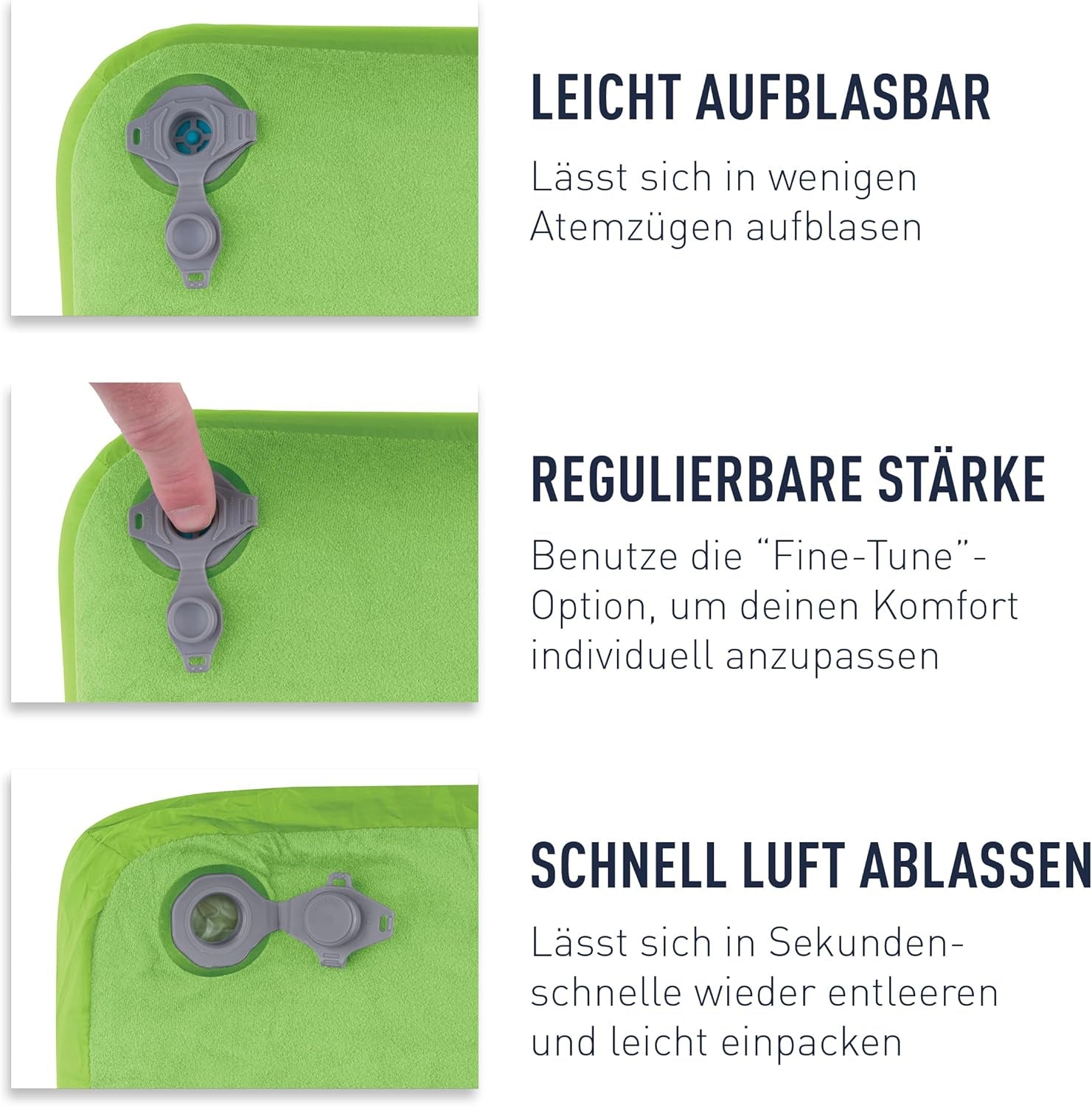 Sea to Summit - Aeros Down Travel Pillow L - Ultralight & Inflabilă - Material 10D - Pernă din puf Premium - Antiderapantă - Pentru drumeții și camping - 42 X 28 X 12 Cm - Gri - 95 G Perne calatorie Naty Shop