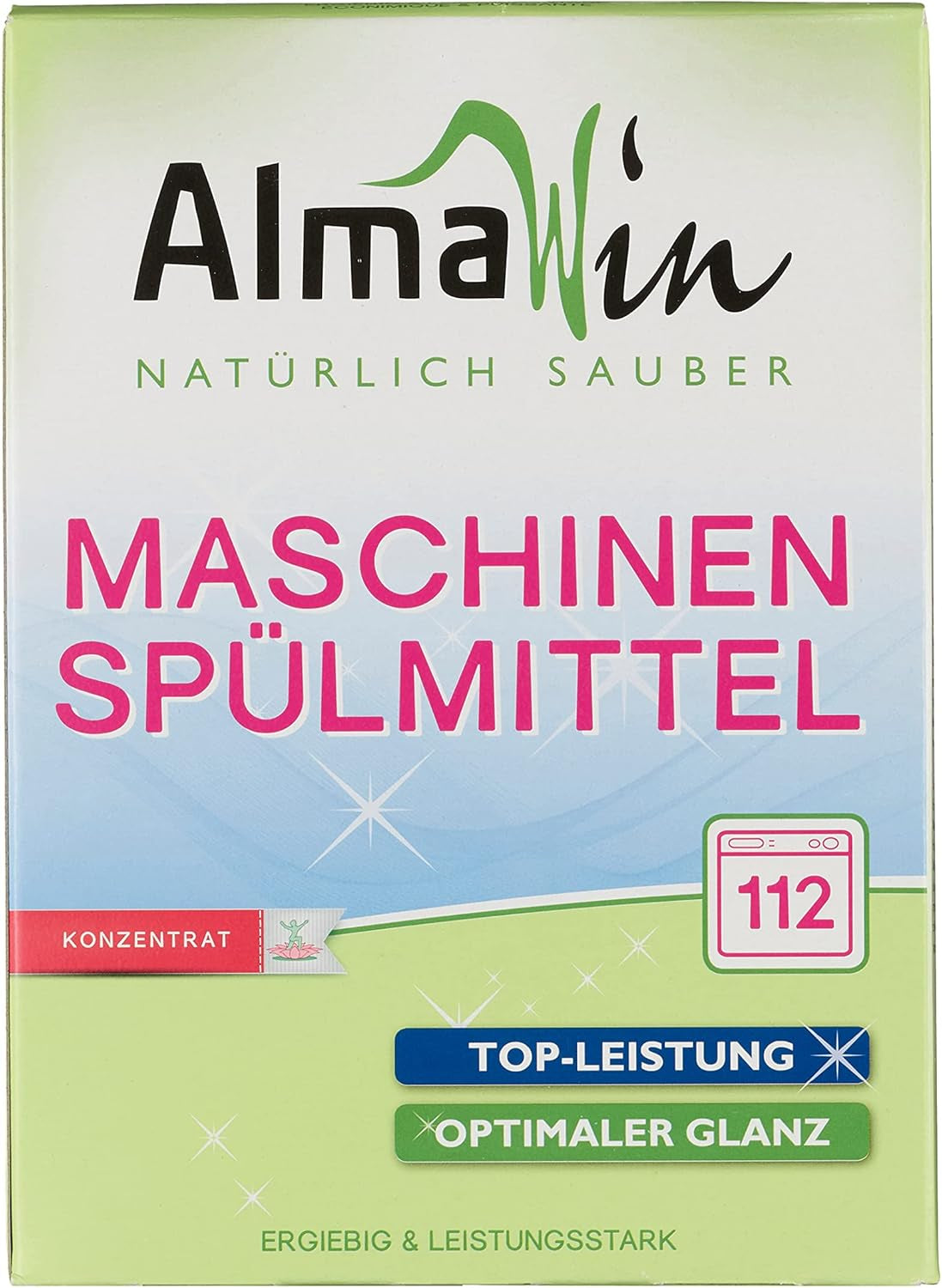 Almawin eco, praf de spălat vase 2,8kg, 112 spalari, dozabil pentru diferite cantități de vase Naty Shop