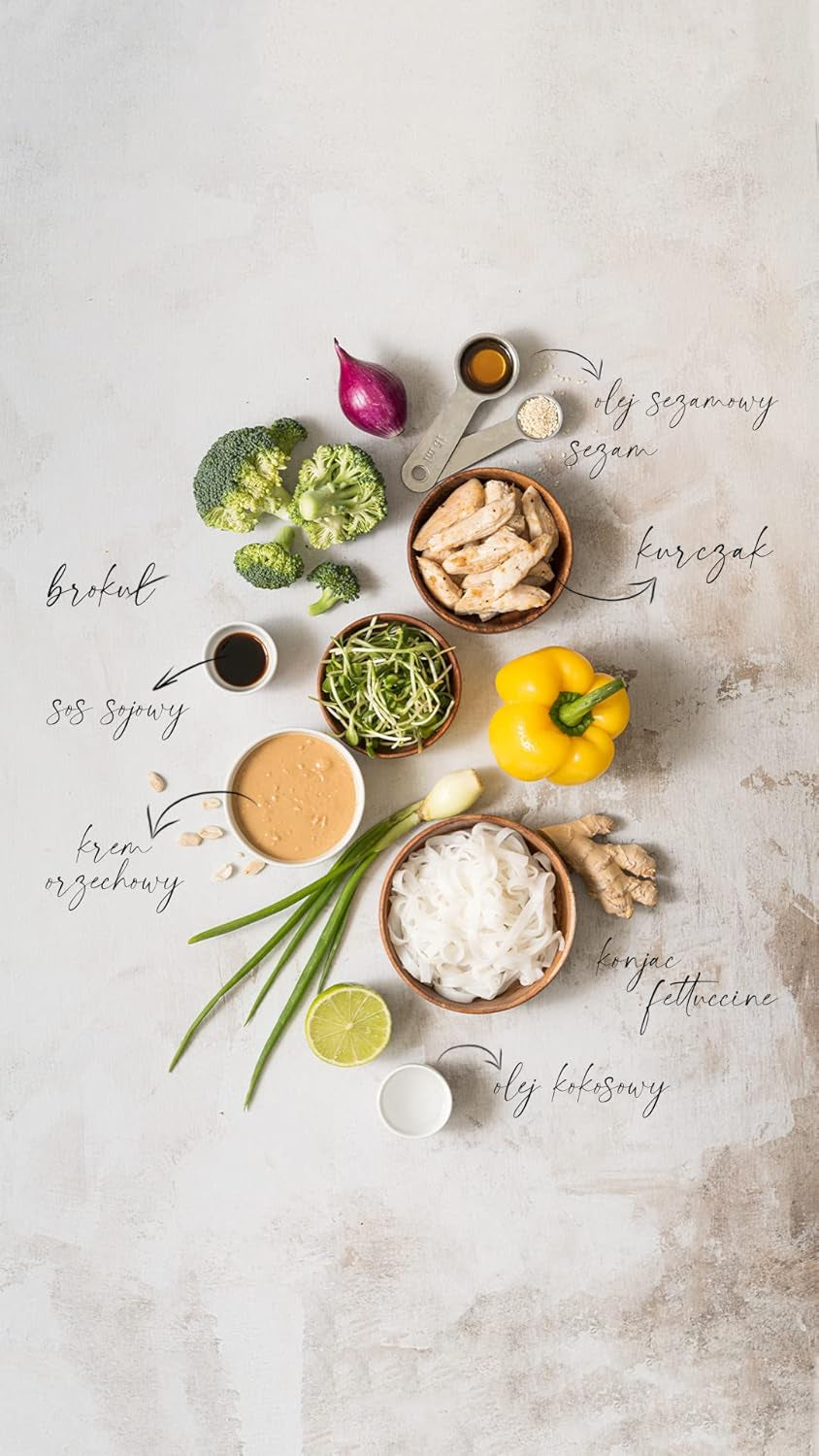 Fettuccine Konjac Nudeln Bio Shirataki Diät-Lebensmittel – 300 g, kohlenhydratarm, zuckerfrei, Keto, vegan, kalorienarm, glutenfrei und eifrei, hergestellt aus Konjac-Mehl