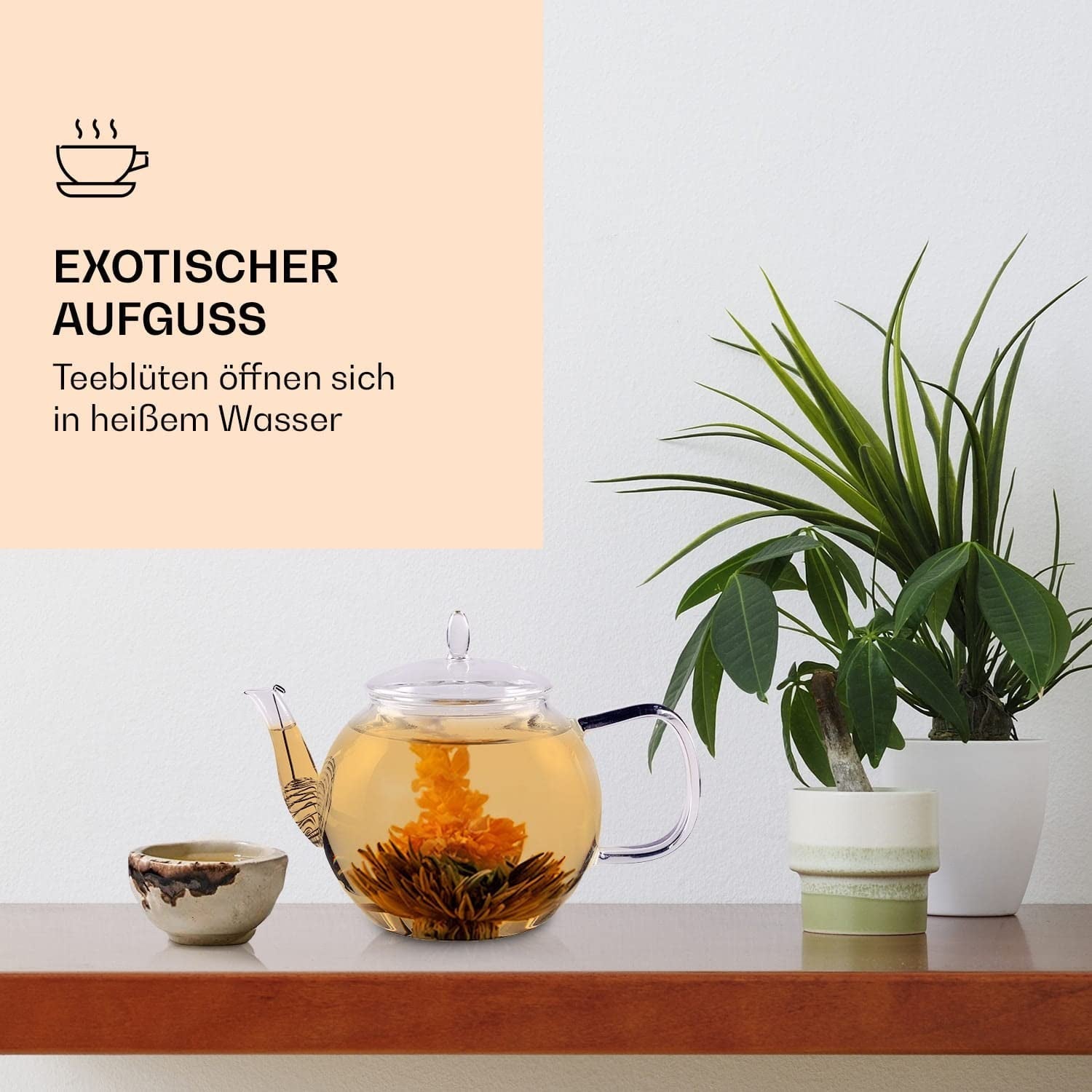 Feelino Cutie mixtă elegantă cu 6 bucăți - Flori de ceai Feelino White într-o cutie superbă de degustare și cadou cu 6 trandafiri de ceai alb diferiți, ambalați individual în vid, pachet cu 1 bucată