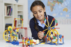 MINT-Forschung Getriebe-Baukastenset, K'NEX Bildung, Basic Fun, 79318, Lernset mit 3 Funktionenden Designs, Technik für Kinder, Konstruktionsspielzeug für Jungen und Mädchen ab 8 Jahren