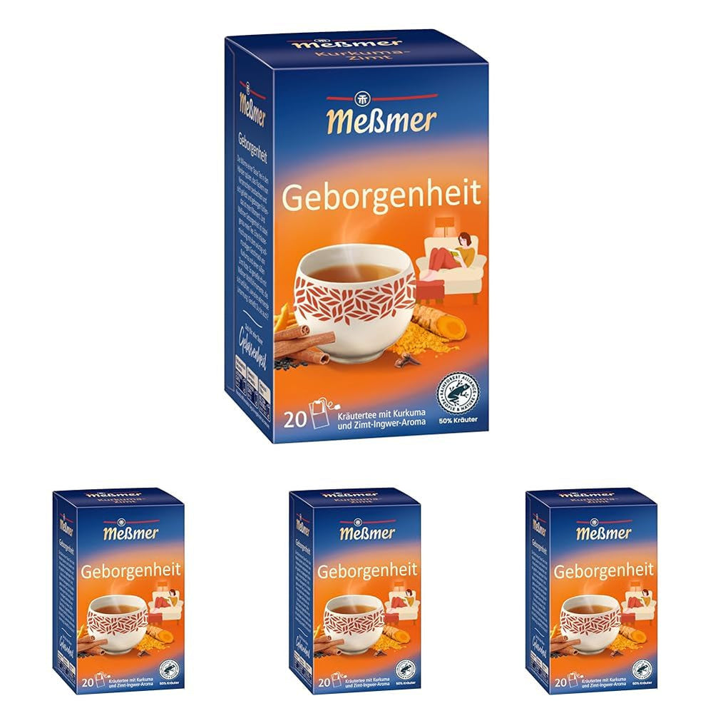 Meßmer MATCHA SPIRIT | Ceai verde cu matcha | 20 pliculețe de ceai | Vegan | Fără gluten | Fără lactoză