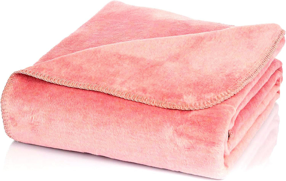 Glart Kuscheldecke schlichte bordeauxrote Decke 130X170 cm Sofa, weiche und warme Wolldecke extra flauschig wie eine Sofadecke Sofadecke, Kuscheldecke Kuscheldecke, Plüsch Sofaüberwurf Decke, U1B Betten und Decken Glart Uni-Altrosé