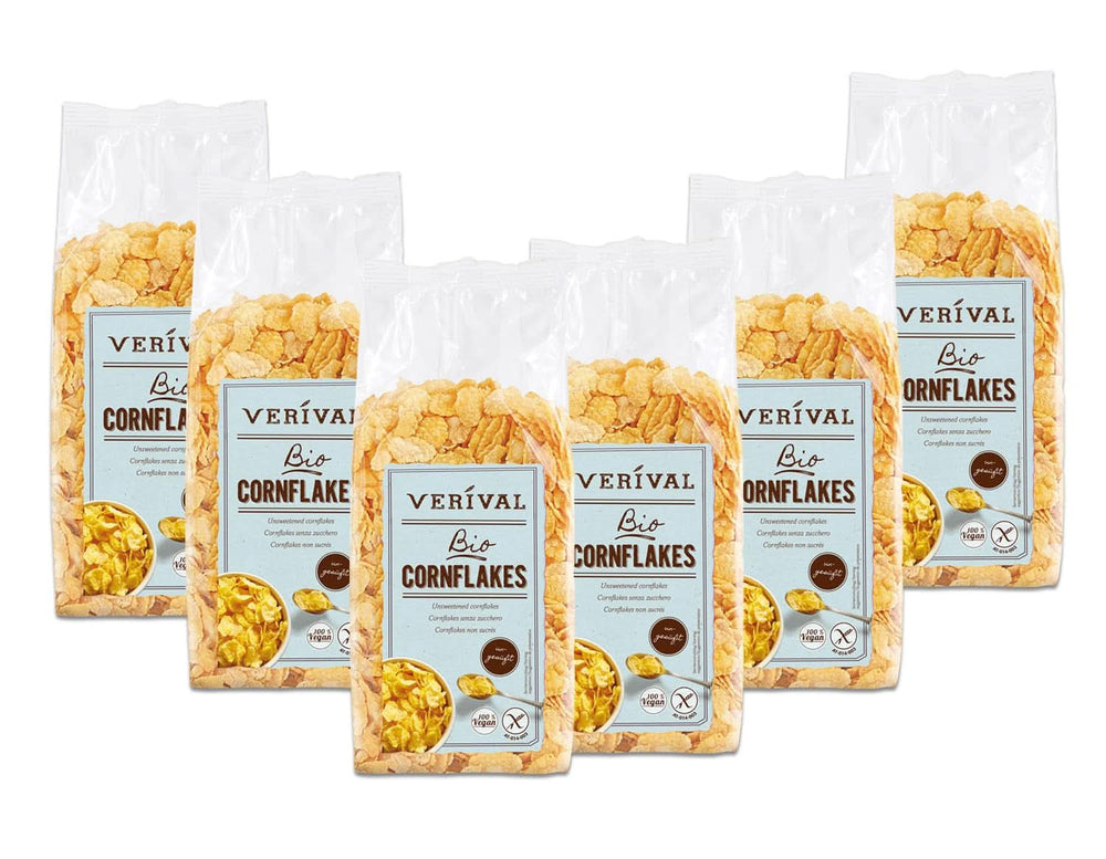 Verival Cornflakes ungesüßt, Packung 6 x 250 Gramm Cereale Naty Shop