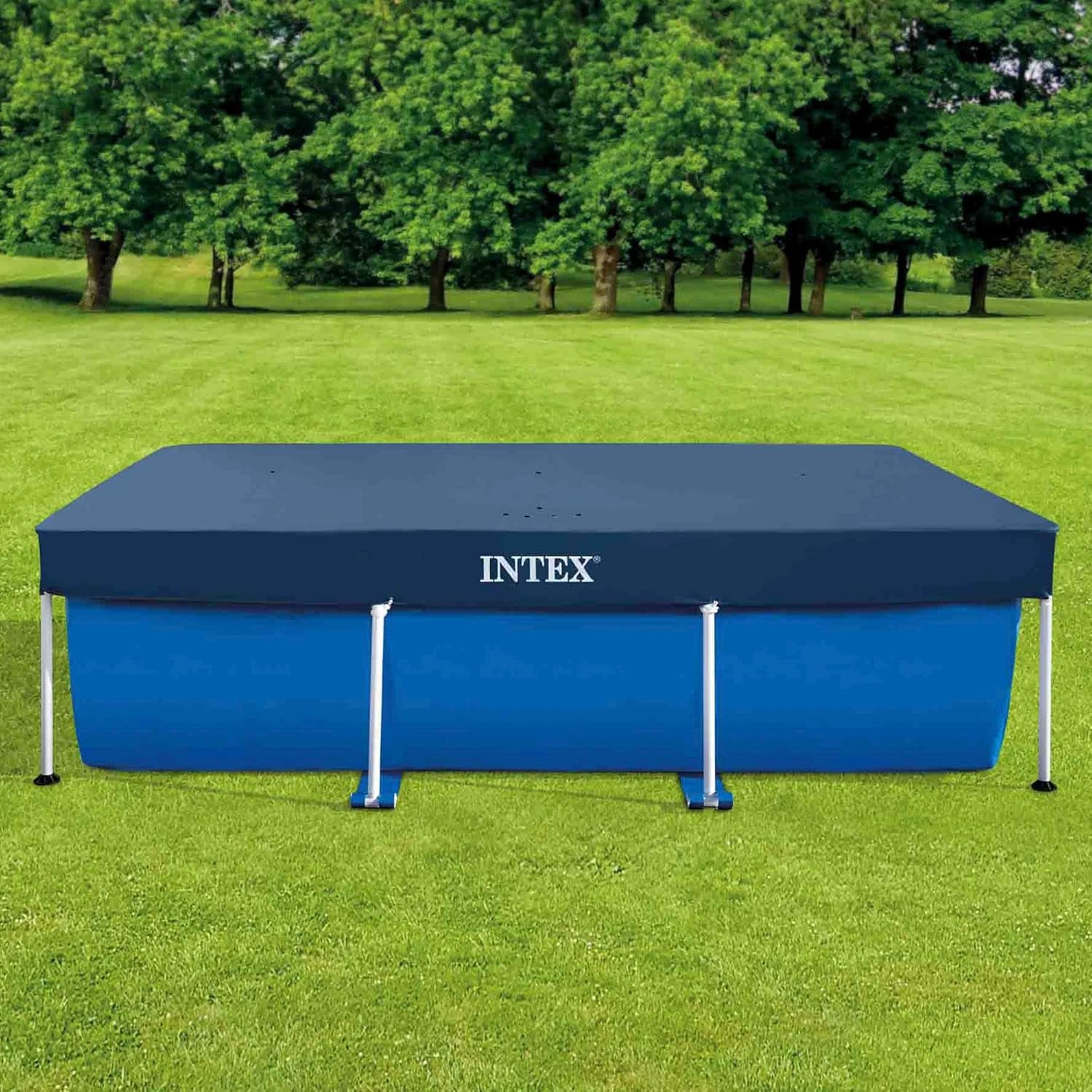 Intex 28038 – Plane für rechteckige oberirdische Pools, PVC, blau, 300 x 200 cm