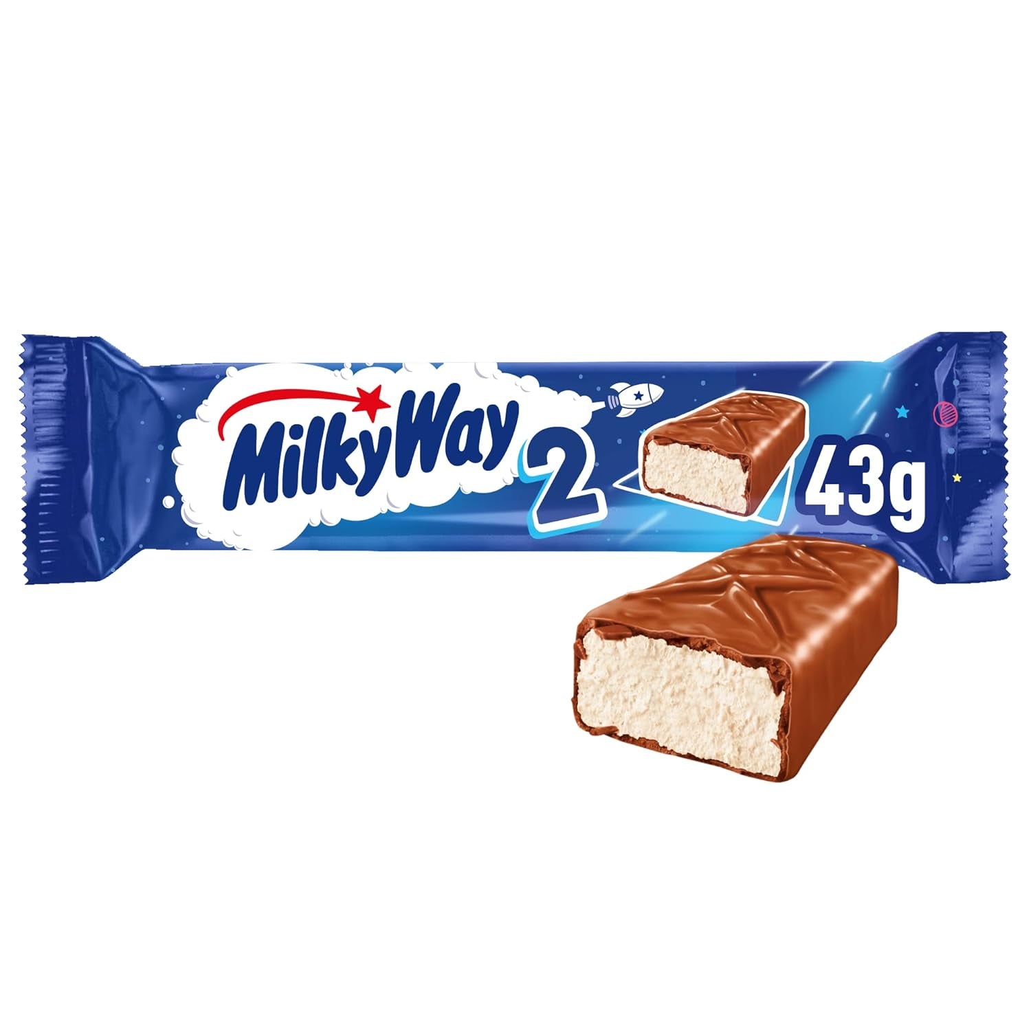 Schokoriegel | Milchcreme | 28 Doppelriegel in einer Box (28 x 43g)