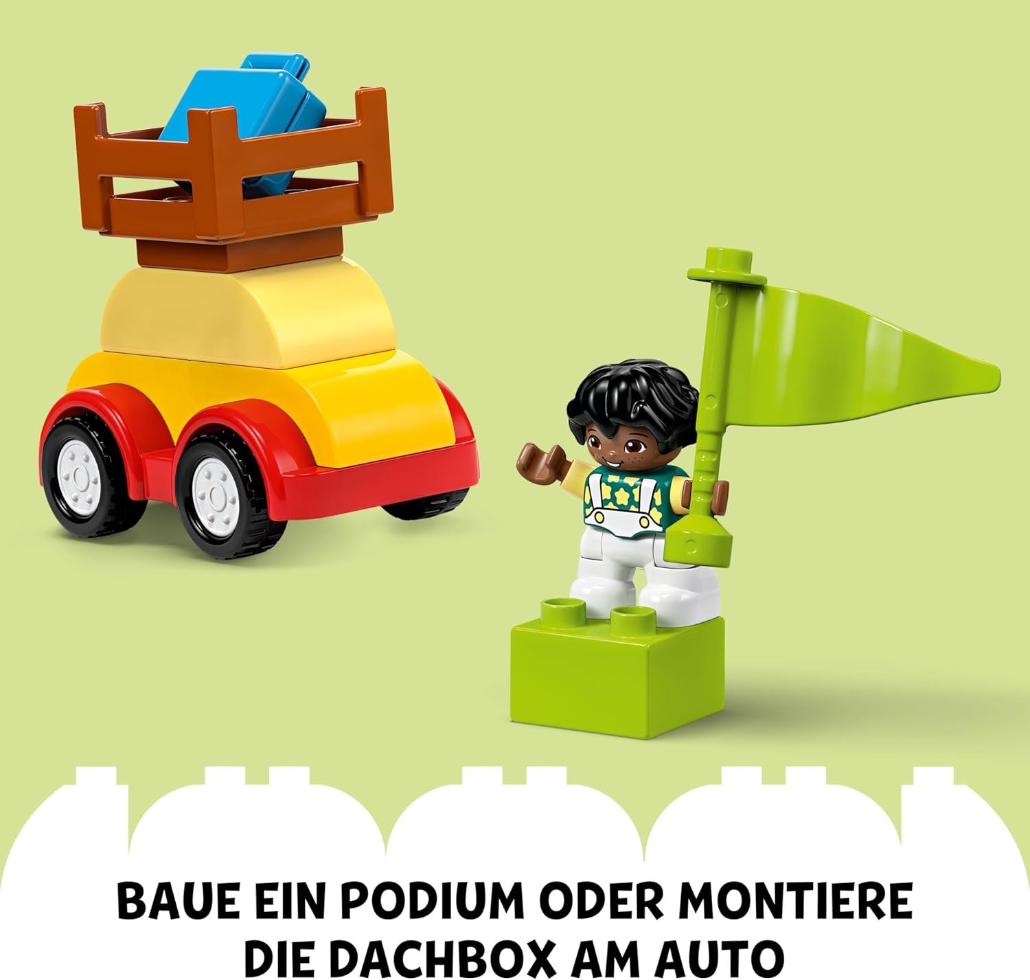 LEGO DUPLO Classic Brick Box Cars and Trucks, Fahrzeug-Spielset für Kinder ab 1,5 Jahren, kreatives Lernspielzeug, Autospielzeug und Rennwagen-Set 10439 Bausätze Besuchen Sie den LEGO-Store