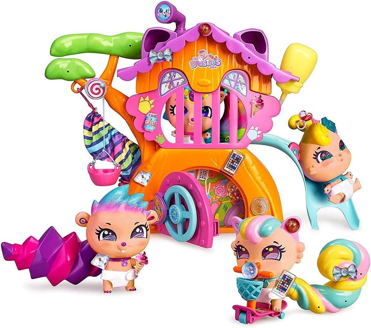 Die Bäuche aus Bellyville – Beetree House, Beasties House Bellies Friends, Puppenzubehör, Geschenke (Famosa 700015795) Naty Shop Puppenhäuser