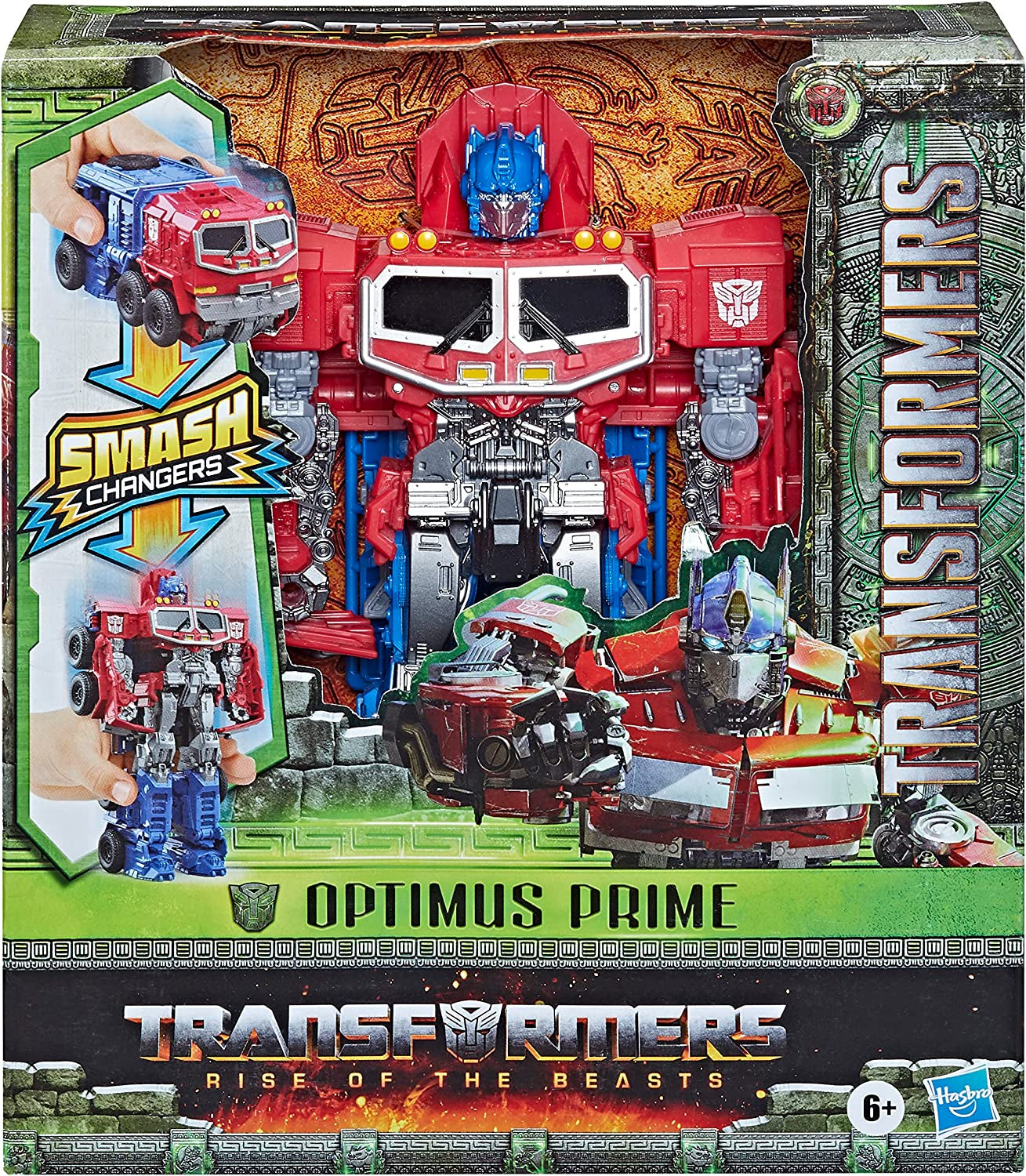 Transformers-Spielzeuge für den Film „Rise of the Beasts“, Smash Changer Optimus Prime Figur von 6, 22,5 cm Actionfiguren Naty Shop