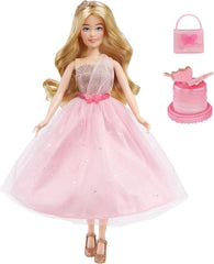 MGA's Dream Ella Let's Celebrate Puppe - ARIA - 29 cm große Blonde Party Modepuppe - Rosa & Gold Glitter Konfettischmetterlinge - 5 Accessoires - Für Sammler & Kinder ab 4 Jahren