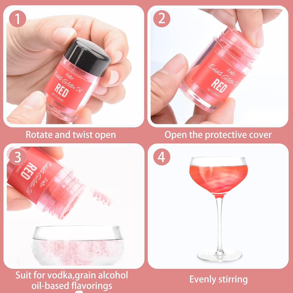 Schimmernder Glitzerstaub, essbarer Glitzer, 30 Gramm Naty Shop