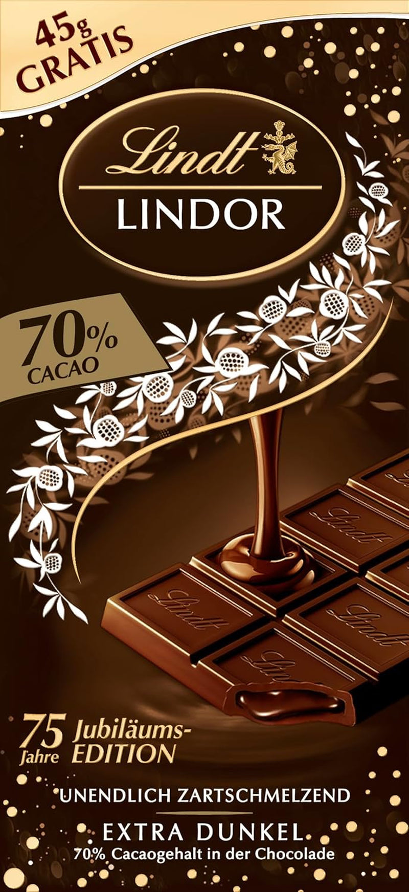 Lindt-Schokolade | LINDOR Beutel für Käsekuchen | 137g | 10 Milchschokoladenkugeln mit zartschmelzender Käsekuchenfüllung | Schokoladengeschenk