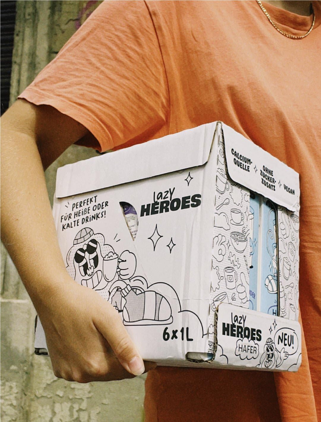 Lazy Heroes Hafer Vegetarisches Hafergetränk, glutenfrei, mit Vitamin D