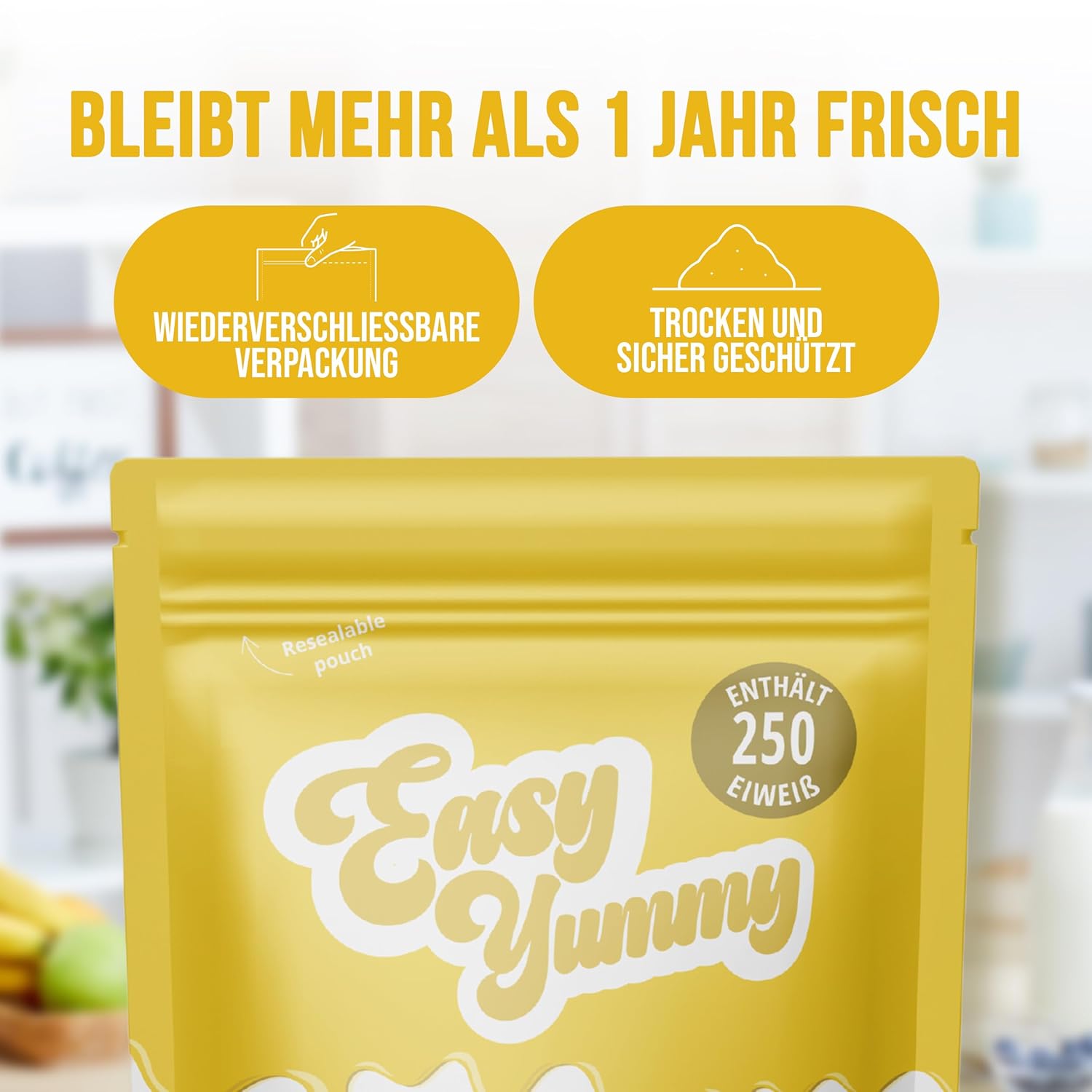 Einfach leckeres 100 % Eiweißpulver zum Kochen und Backen