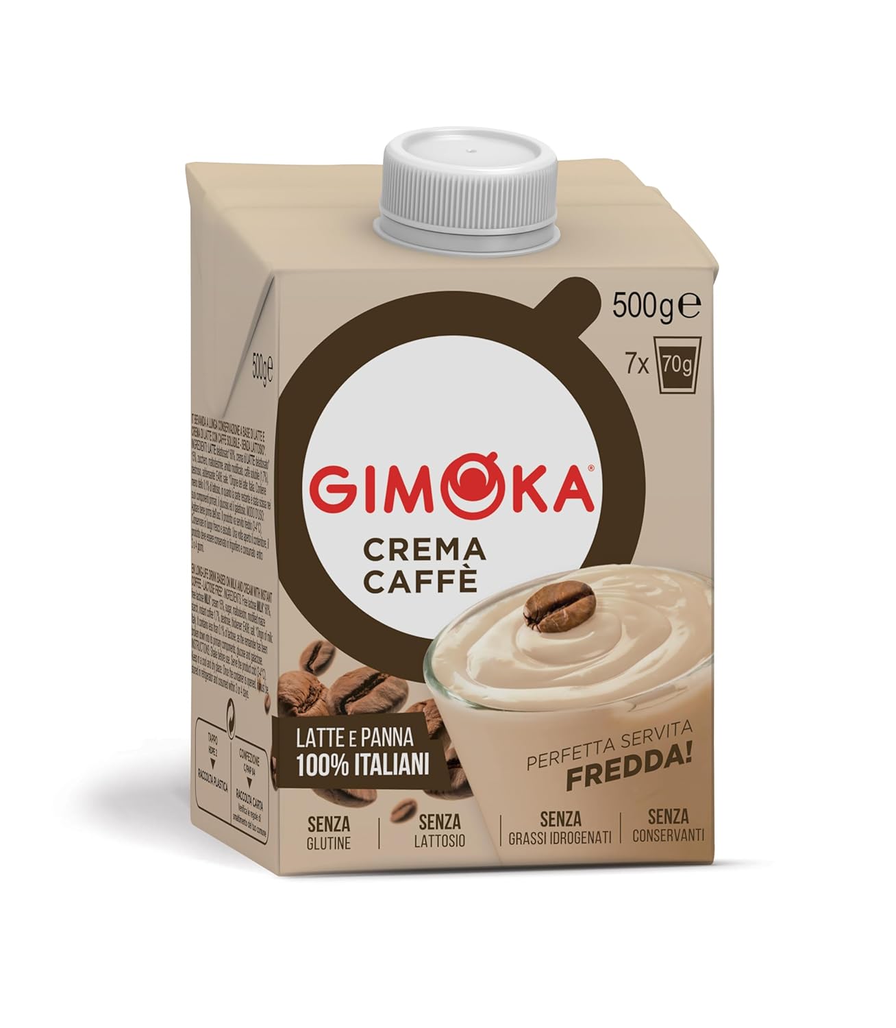 Gimoka Cream Caffè Latte Laktosefrei Glutenfrei Ohne Konservierungsstoffe