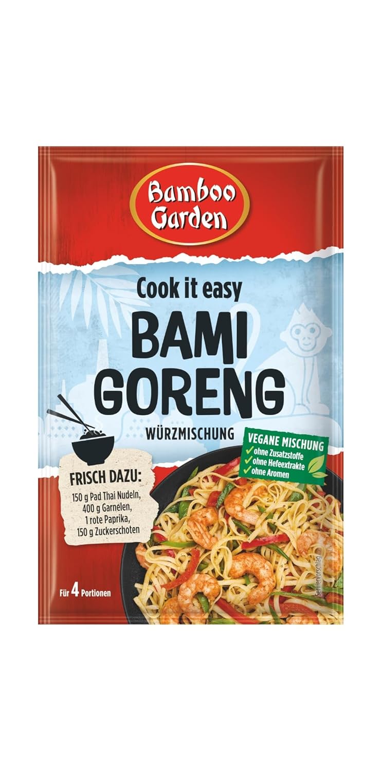 Bamboo Garden Bami Goreng Würzmischung – Ideal für 4 Portionen