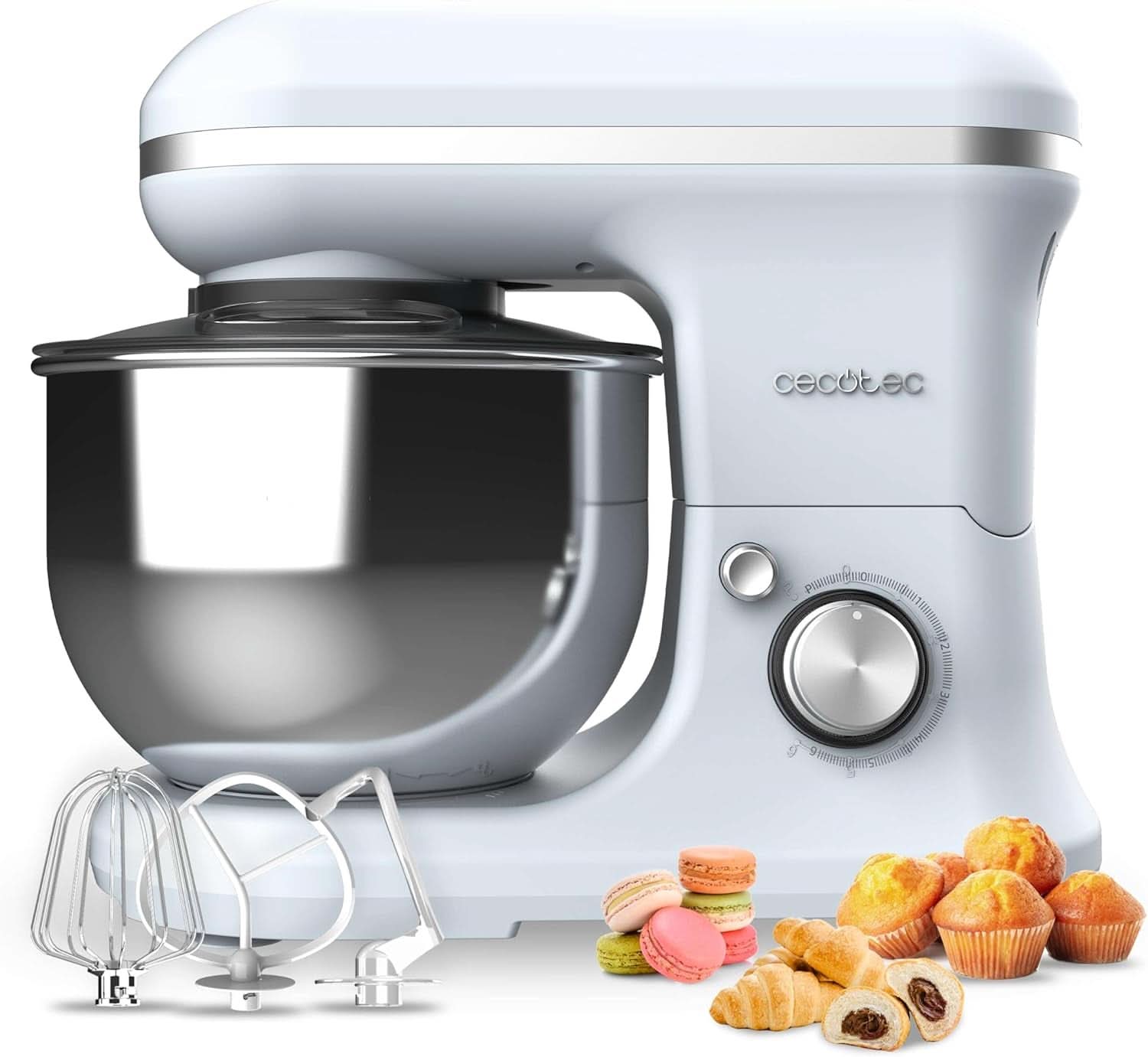 Robot de bucătărie Cecotec Cecomixer Compact, 1000 W Naty Shop Albastru 5 functii