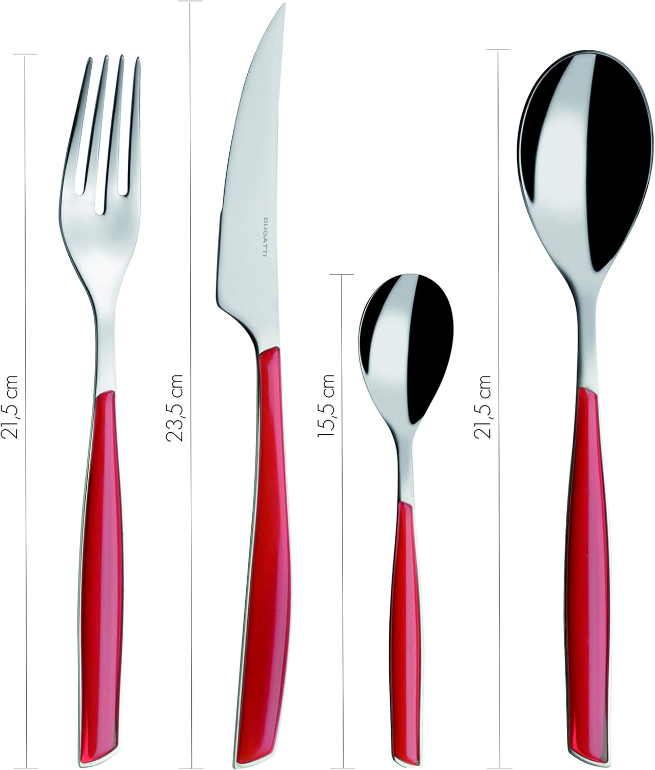 BUGATTI, Glamour, Besteckset für 6, 24-teiliger Edelstahl 18/10 Naty Shop