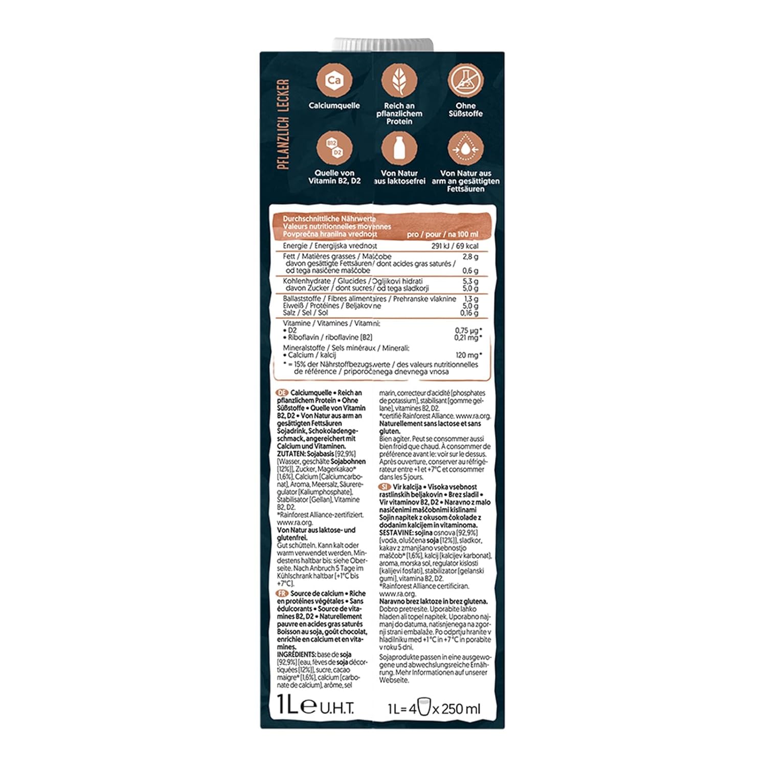 Alpro Vanille-Sojagetränk – vegan, laktosefrei, mit Vitaminen