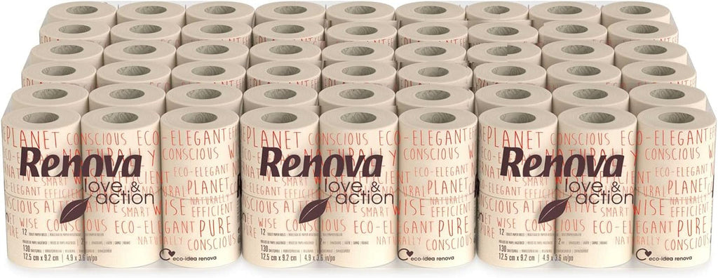 Hârtie igienică Renova Love & Action, Beiger Pachet 9 X 12 Rollos-: 108