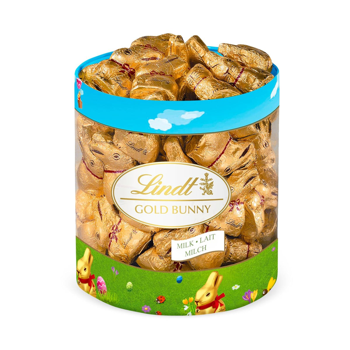 Lindt Mini Golden Bunnies Schokolade | Beutel 700g | 70 x 10g Mini-Goldhasen | Milchschokolade in einer Tüte | Osterschokolade | Schokoladengeschenk | Schokoladenhasen | Osterhase