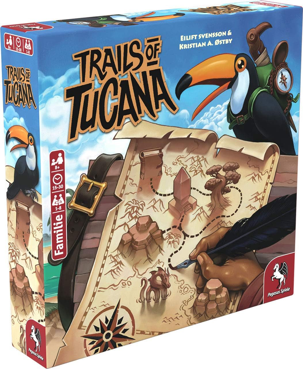 Pegasus Spiele 53150G - Tucanei Trails, Weiß, M