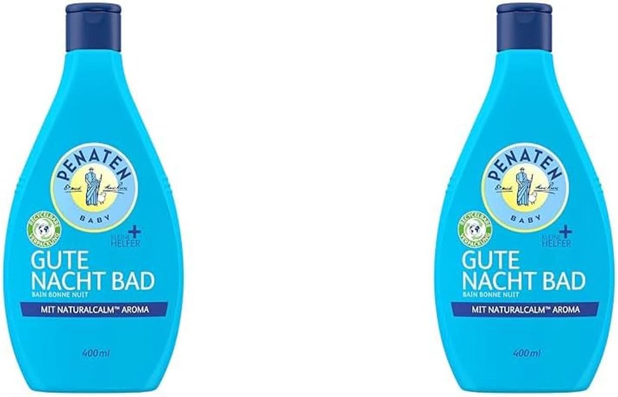 PENATEN (750 ml), leichter Zusatz für Babybäder mit natürlichem Kamillenextrakt Mutter und Kind Naty Shop 400 ml (2er Pack) Gute-Nacht-Bad