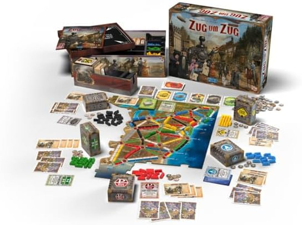 Days of Wonder, Ticket to Ride Legacy: Legends of the West, Joc de familie, Joc de societate, 2-5 jucători, Vârste 10+, 20-90 de minute, Germană