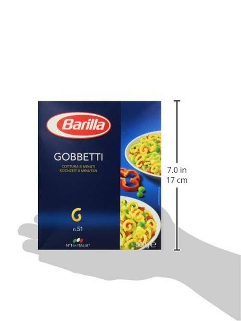 Pasta Barilla Classic Gobbetti Nr. 51 aus Hartweizen, immer al dente (1 x 500 g)