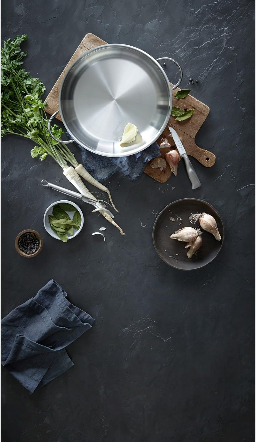 WMF Profi Servier-/Bratpfanne 28 cm Induktion, Cromargan Edelstahlpfanne, ohne Deckel Töpfe und Pfannen Naty Shop