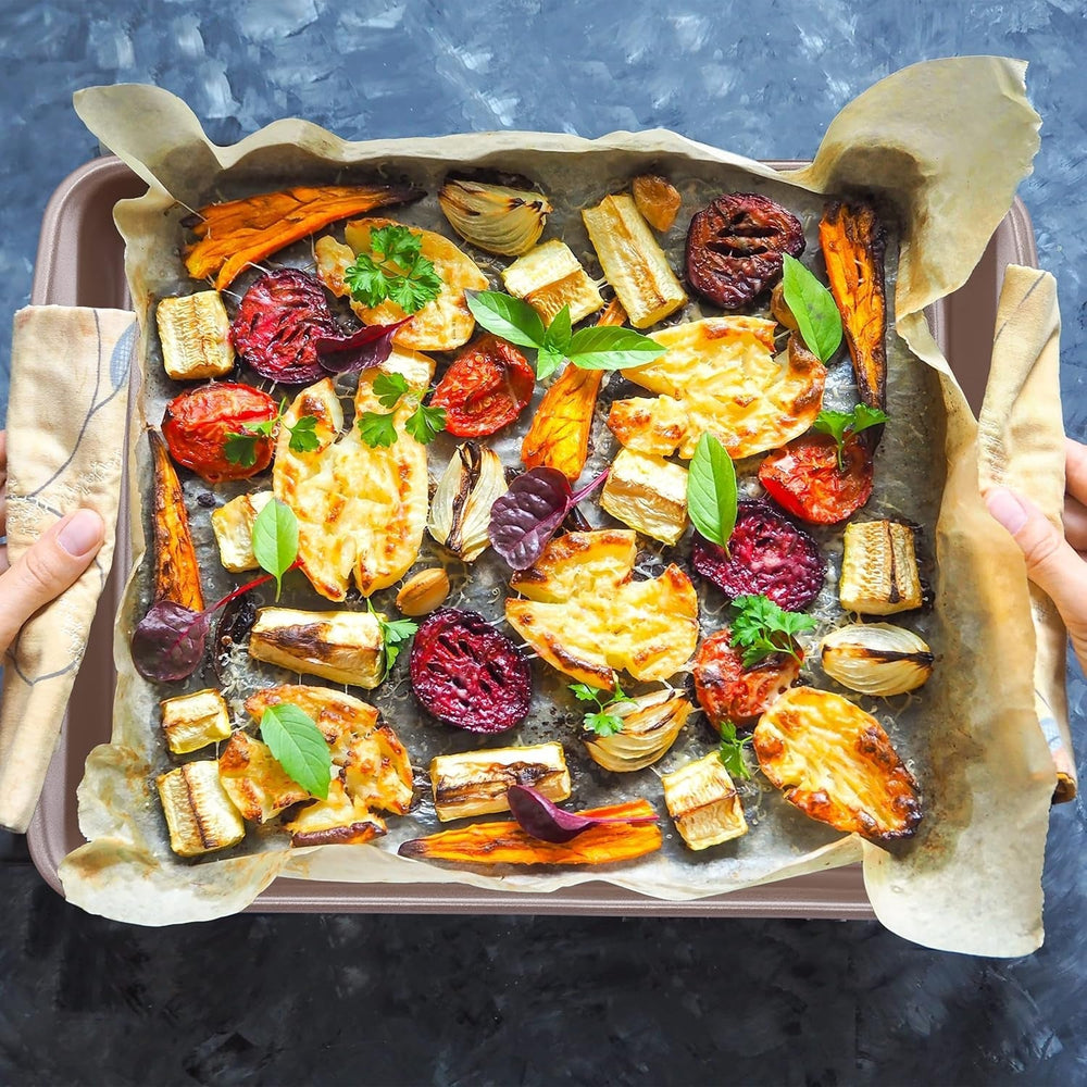 Relaxdays Backform, antihaftbeschichtet, 4 Liter, Kohlenstoffstahl, braun Formen und Backbleche Naty Shop